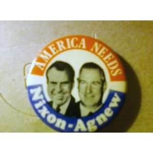  Nixon/Agnew Campaign Button 