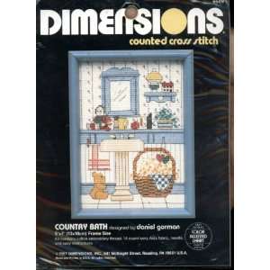Dimensions Counted Cross Stitch Kit   Country Bath Designed By Daniel 