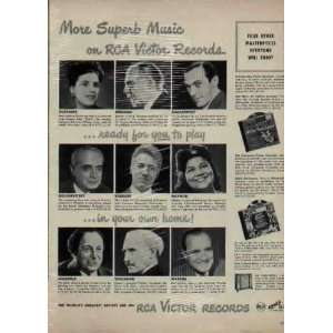 More Superb Music on RCA Victor Records Licia Albanese, Sir Thomas 