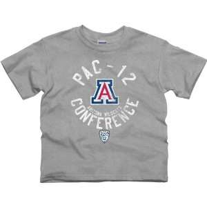  Arizona Wildcats Youth Conference Stamp T Shirt   Ash 