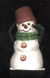 2000 JAN KARON Hallmark Snowman on snow shovel ornament  