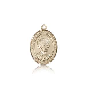 14kt Gold St. Louis Marie De Montfort Medal Saint Prote  