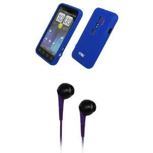   + Purple 3.5mm Stereo Headphones for Sprint HTC EVO 3D Electronics