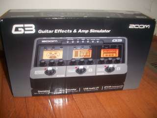 Zoom G3 Guitar Effects & Amp Simulator & Audio Interface New In Stock 