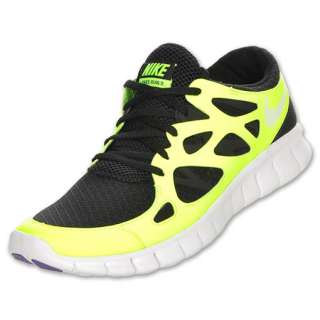 Nike Free Run+ 2 Black/Volt/White 443815 013 Sz 9.5 10.5  