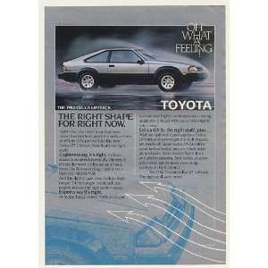  1982 Toyota Celica Liftback Right Shape Right Now Print Ad 