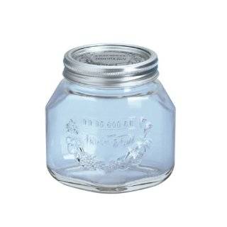 Leifheit Canning Supplies 3 1/4 Cup Glass Preserving Jars, Set of 6