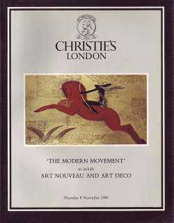 CHRISTIES MODERN DESIGN London 11/8/84  