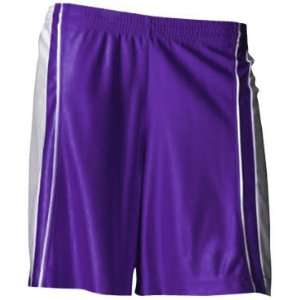  Womens Basketball 7 Dazzle Paneled Shorts PURPLE (PUR 