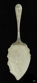 FINELY ENGRAVED 1826 AMERICAN COIN SILVER PASTRY SERVER  