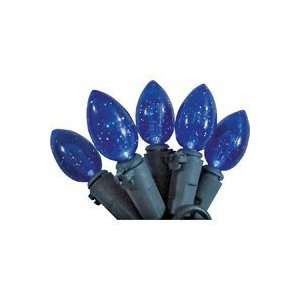 Santas Forest Inc 4554 5  Bulb Light Set Glitter Blue (Pack of 24 