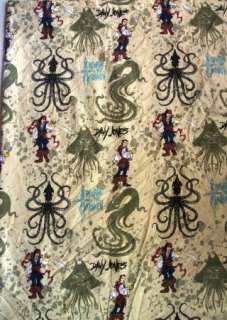 Disney PIRATES OF THE CARIBBEAN Twin Flat Bed Sheet Fabric  