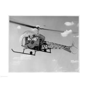   in a helicopter, Bell 47G 2 Poster (24.00 x 18.00)