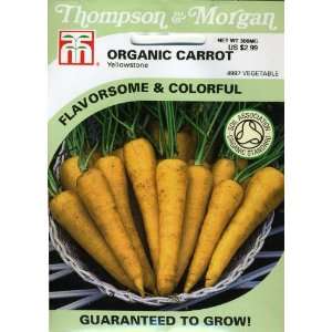   4997 Organic Carrot Yellowstone Seed Packet Patio, Lawn & Garden