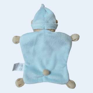  Baby Boys Girls Soft Security Blanket Cute Dou Dou Bear Hoodie Toys 
