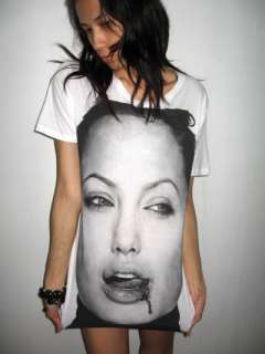 Angelina Jolie Brad Pitt Movie Star Rock T Shirt M  