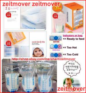 PERFECTION 120 PACKS breast milk storage freezer seal bags 200ML BPA 