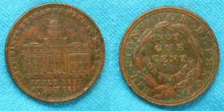 Token H.T. (1837) Merch. Exon, NY, HT293, XF details  