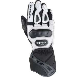   : Spidi STR 2 H2OUT Gloves Black/White Large   C36 011 L: Automotive