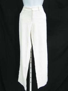 ZARA WOMAN White Corduroy Pants Slacks Sz 6  