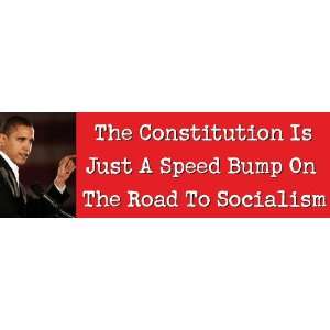   on The Road to Socialism anti obama bumper sticker decal: Automotive