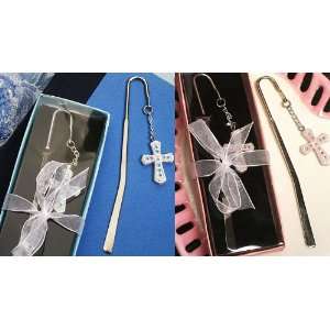 New Style Cross Bookmark   Pink or Blue: Office Products