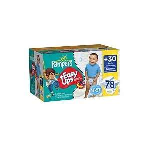  Pampers Easy Ups, Boys, Size 6, 4t 5t (37+ Lbs.), 78 Ct 