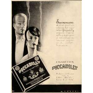   Cigarettes Carreras Art Deco   Original Print Ad: Home & Kitchen