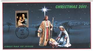 JVC CACHETS  2011 CHRISTMAS MADONNA & CHILD FIRST DAY COVER FDC L.E 
