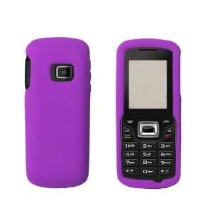 iFase Brand Kyocera S1350 Cell Phone Solid Purple Silicon 