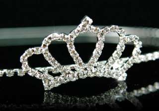 Bridal Flower Girl Crown Crystal Headband Tiara T1217  