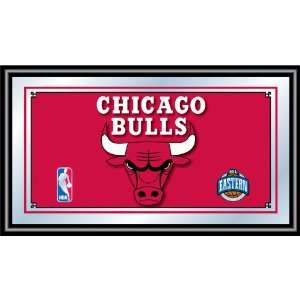 Chicago Bulls NBA Framed Logo Mirror   Game Room Products Mirrors NBA