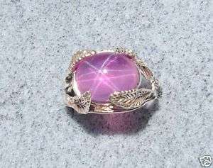 LINDE LINDY 12X10 MM 7+ CT TRANSPARENT PINK STAR SAPPHIRE CREATED SS 
