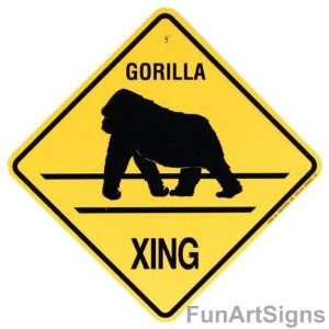  Gorilla Crossing Xing Sign 