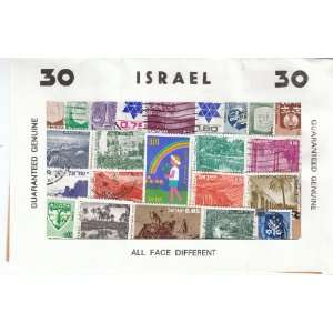  30 Stamps of Isreal cancelled 