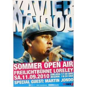 Xavier Naidoo   Open Air 2010   CONCERT   POSTER from GERMANY