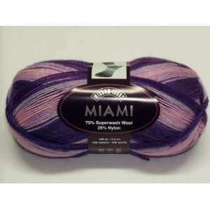  Miami Sock Yarn 75% Superwash Wool 25% Nylon Hialeah Arts 