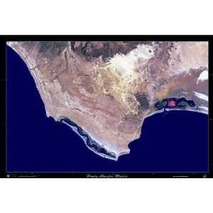   Baja California Sur, Mexico Satellite Print, 36x24 Home & Kitchen
