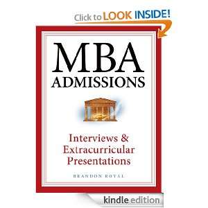 MBA Admissions   Interviews and Extracurricular Presentations Brandon 