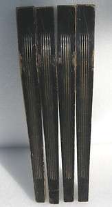 SET OF FOUR (4) SHABBY N CHIC FLUTED LEGS 17 1/2 HIGH  