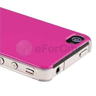 Pink Glossy Plastic Case Cover+Privacy Filter Accessory Bundle For 