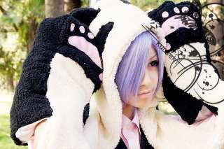New Un Go Inga Brack Panda Cosplay Costume Plush Hat/Cap Glove  