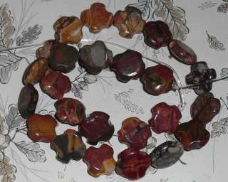 16 strand 17mm Picasso Jasper  