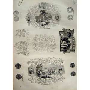  C1890 Saxon Emblems Coins Bayeux Tapestry Penny Edward 