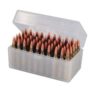 Berrys 50 Round Ammo Box, Clear Plastic Fits .17 Remington / .222 