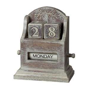  Sterling Industries 89 8011 Washed Wood Date Keeper