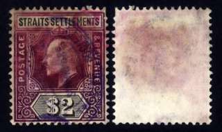 Straits Settlements 1902 Vintage Used Stamps Scott # 103   King Edward 