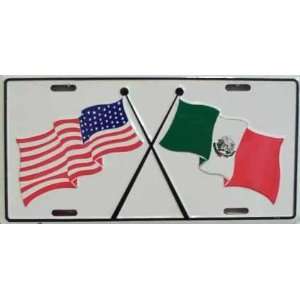  Usa/mexico Flags License Plate: Everything Else