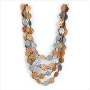  Copper Arabian Nights Multiple Strand Necklace Jewelry 