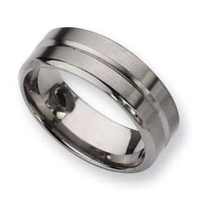  Titanium 8mm and Polished Band TB171 13: Jewelry